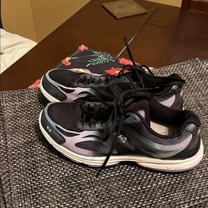 Ryka Women's Black and Purple Athletic Shoes